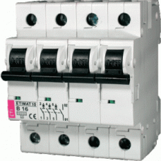 Автоматичний вимикач ETIMAT 10 80A 3P+N характеристика B 20kA ETI (002126731)