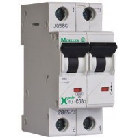 Выключатель автоматический 2-п Eaton 6kA PL6-C63/2 63A (286573)