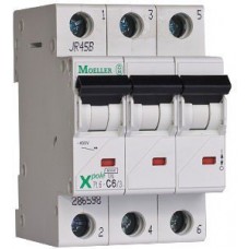 Вимикач автоматичний 3-п Eaton 6kA PL6-C6/3 6А (286598)