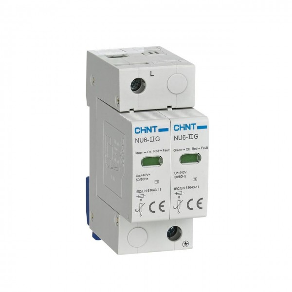 Ограничитель перенапряжения 2Р 40кА 440В NU6-IIG CHINT (252526)