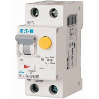 Дифференциальный автомат 1+N-п 10kA AC Eaton PFL7 B 32/0,03А (263552)