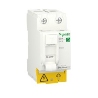 Дифференциальный выключатель нагрузки RESI9 Schneider Electric 63 A, 300 мA, 2P, тип АС (R9R54263)