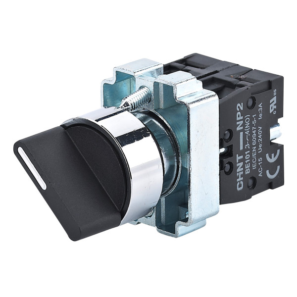 Перемикач NP2-BD35 3 положення із фіксацією 1NO+1NC IP40 (574658)