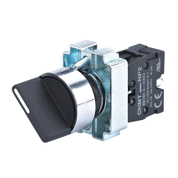 Перемикач NP2-BD21 2 положення із фіксацією 1NO IP40 (573977)