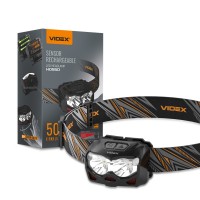 Налобний світлодіодний ліхтарик VIDEX 500Lm 5000K (VLF-H055D)