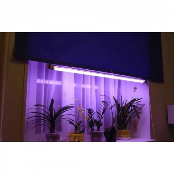 Фітолампа для рослин 18W G13 Т8 Fito GROW (Red: Blue = 5:1) 220V (L137-007)