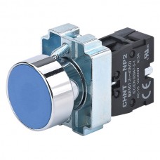 Кнопка NP2-BA61 без підсвітки синя 1NO IP40 (573892)