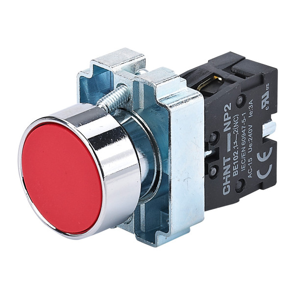 Кнопка NP2-BA42 без подсветки красная 1NC IP40 (573890)