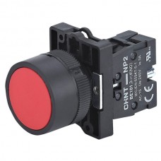 Кнопка пластикова NP2-EA42 без підсвітки червона 1NC IP40 (574089)