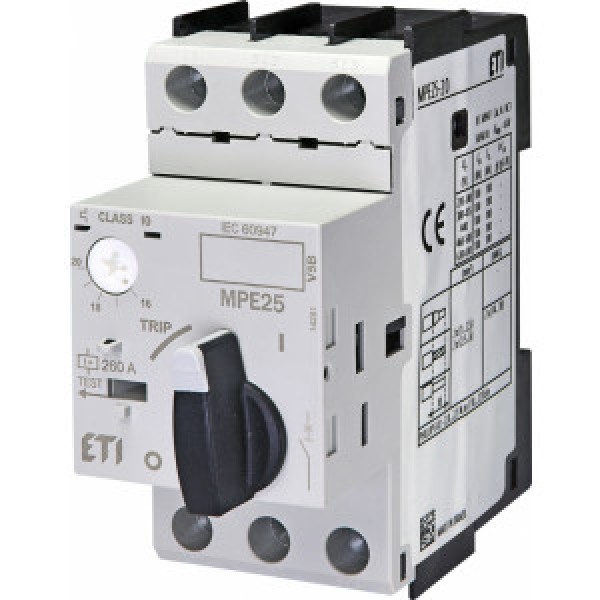 Автоматический выключатель защиты двигателей MPE25-20 (9,2 kW, 16,0 – 16,0A) ETI (004648012)