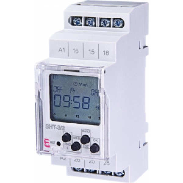 Програмоване цифрове реле часу SHT-3/2 230V AC 2х16A ETI (002470057)