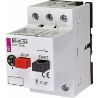 Автоматический выключатель защиты двигателей MS25-0,4 (0,09 kW, 0,25 – 0,4A) ETI (004600030)