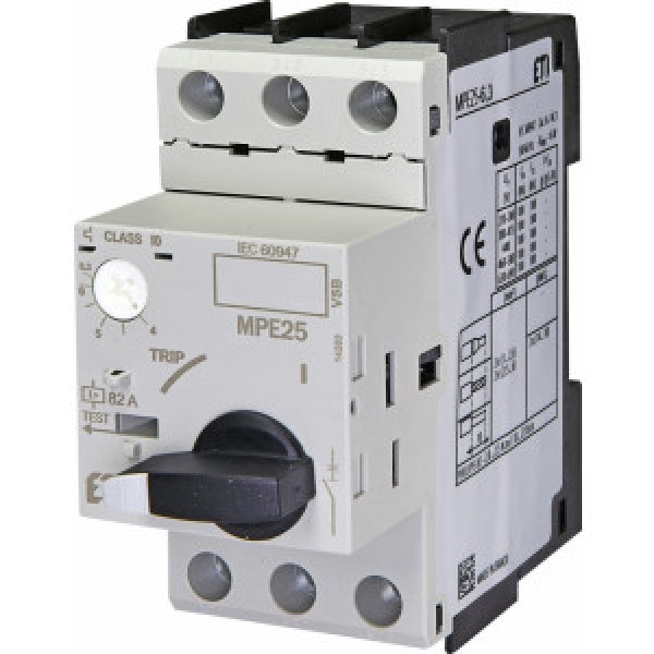 Автоматический выключатель защиты двигателей MPE25-6,3 (2,2 kW, 4 – 6,3A) ETI (004648009)