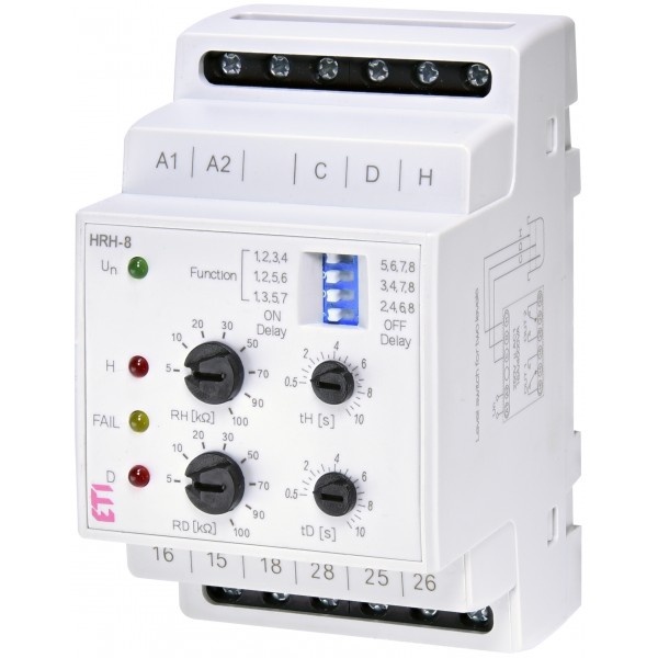 Реле контроля уровня жидкости HRH-8 230V AC 2x16A ETI (002470293)