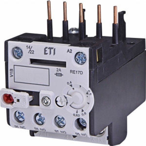 Тепловое реле RE17D-0,63 (0,4-0,63А) ETI (004641401)