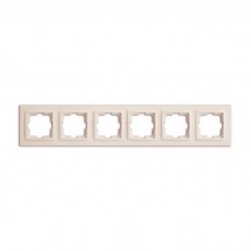 Рамка 6-я, Mono Electric, DESPINA (крем) (102-170000-166)