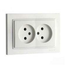 Розетка 2-а без заземлення, Mono Electric, DESPINA (СЛОНОВА КІСТКА) (102-010005-121)