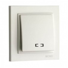 Выключатель одноклавишный с подсветкой, Mono Electric, DESPINA (СЛОНОВАЯ КОСТЬ) (102-010025-101)