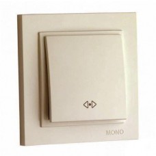 Вимикач одноклавішний проміжний, Mono Electric, DESPINA (крем) (102-170025-112)