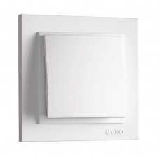 Выключатель одноклавишный, Mono Electric, DESPINA (белый) (102-190025-100)