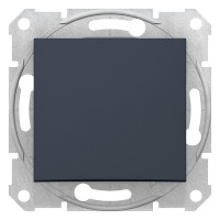 2-х полюсный одноклавишный выключатель Sedna Schneider Electric графит (SDN0200270)