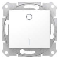2-х полюсный одноклавишный выключатель Sedna Schneider Electric белый (SDN0200121)