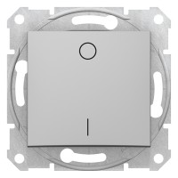 2-х полюсный одноклавишный выключатель Sedna Schneider Electric алюминий (SDN0200160)