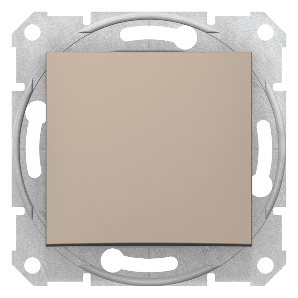 Одноклавишный выключатель Sedna Schneider Electric титан (SDN0100168)