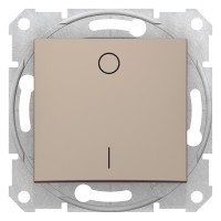 2-х полюсный одноклавишный выключатель Sedna Schneider Electric титан (SDN0200168)