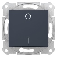 2-х полюсный одноклавишный выключатель Sedna Schneider Electric графит (SDN0200170)