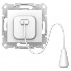 Кнопковий вимикач Sedna Scnheider Electric з мотузкою білий (SDN1200121)