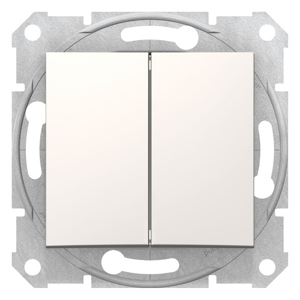 Двухклавишный выключатель Sedna Schneider Electric слоновая кость (SDN0300123)