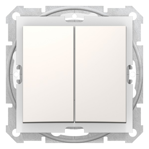Двухклавишный выключатель ip44 Sedna Schneider Electric слоновая кость (SDN0300423)