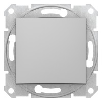2-х полюсный одноклавишный выключатель Sedna Schneider Electric алюминий (SDN0200260)