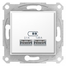 Usb розетка Sedna Schneider Electric 2,1a белая (SDN2710221)