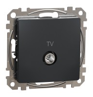 Розетка TV 4DB An  Чорна Sedna Design (SDD114471)