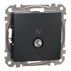 Розетка TV 4DB An Черная Sedna Design (SDD114471)