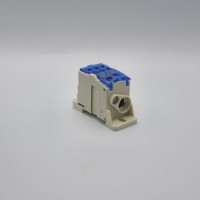 Распределительный блок на DIN-рейку РБД125A синий (702631с)