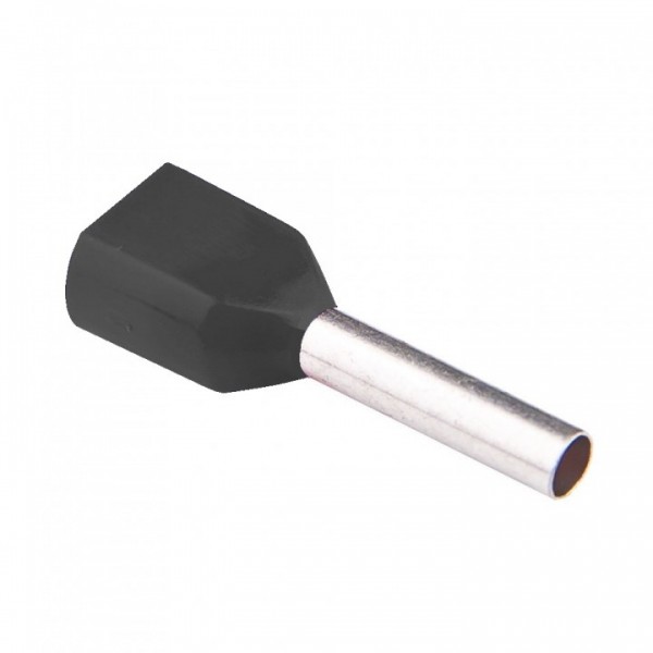 Наконечник трубчатый для двух проводов с нейлоновой изоляцией 2*0.75/8 (500) (RE11101/a)