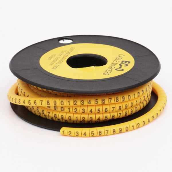 Маркувальна бірка ЕС-0 (EC-0.1 0,75-3 мм²) символ "0-9" (502620/mix)