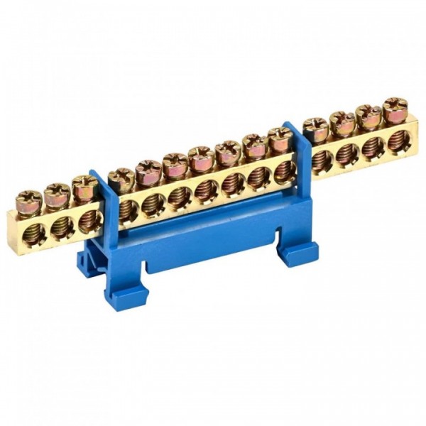 Шина нулевая для крепления на DIN-рейку 14 отв. (502894с)