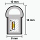 Світлодіодний неон PROLUM™ 8x16, IP68, 12V, Series "SF", Тепло-білий, PRO (120020)