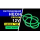 Світлодіодний неон PROLUM™ 6x12, IP68, 12V, Series "SM", Зелений, PRO (120011)