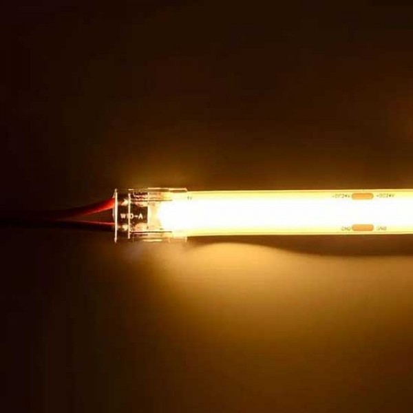 Коннектор PROLUM™ для LED ленты 8ММ (провод + зажим) (503038)