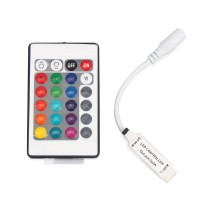 Контроллер RGB MINI PROLUM инфракрасный (IR, 24 кнопки 6A) (402010)