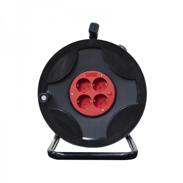 Подовжувач на котушці із заземленням 30 м 4 гнізда (EH-ESR30)