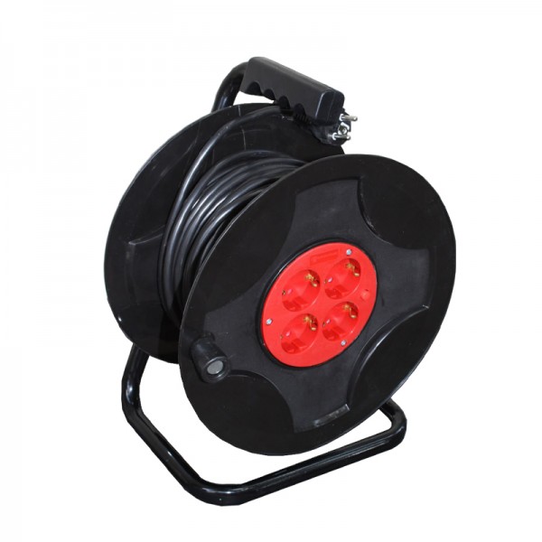 Подовжувач на котушці із заземленням 30 м 4 гнізда (EH-ESR30)