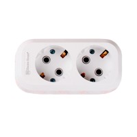 Колодка двомісна з заземленням (EH-2129)