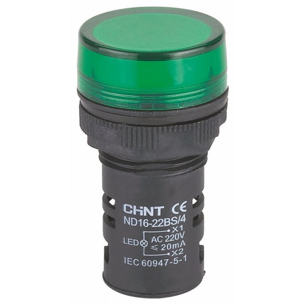 Індикатор ND16-22DS/4 AC/DC 24V Червоний (592419)