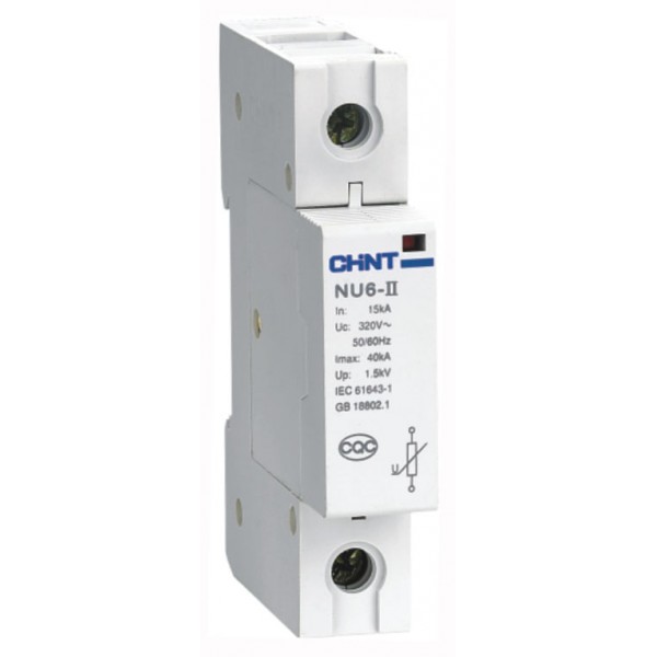 Обмежувач перенапруги Chint NU6-Ⅱ/F 40kA/460V 1P (213433)